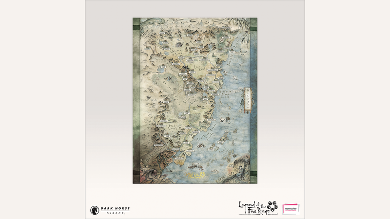 Map of Rokugan, Asmodee Entertainment, Dark Horse Comics Map of Rokugan, Asmodee Entertainment, Dark Horse Comics