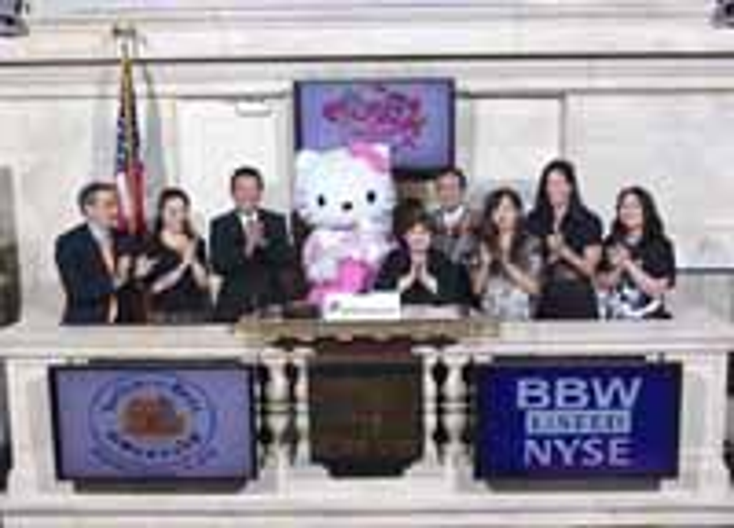 Sanrio's Hello Kitty Rings Closing Bell at NYSE Sanrio's Hello Kitty Rings Closing Bell at NYSE