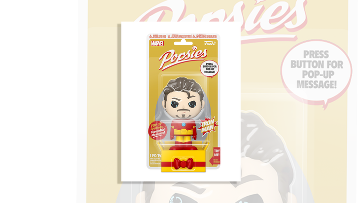 The Iron Man Popsies from Funko. The Iron Man Popsies from Funko.