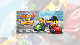 emoji Kart Racer game