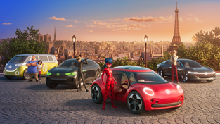 Characters from “Miraculous: Ladybug & Cat Noir” alongside their ID. vehicles.