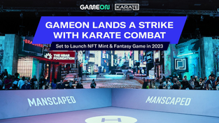 Promotional image for Karate Combat NFT collection.