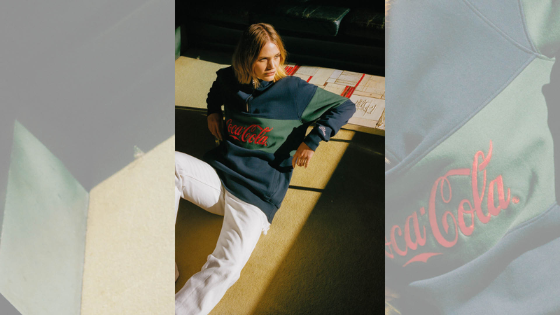 Coca-Cola and Alma de Ace mock neck sweater. Coca-Cola and Alma de Ace mock neck sweater.