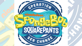 Logo for “SpongeBob SquarePants:” Operation Sea Change.