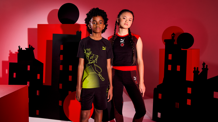 Apparel from the PUMA x “Miraculous” collection. Apparel from the PUMA x “Miraculous” collection.