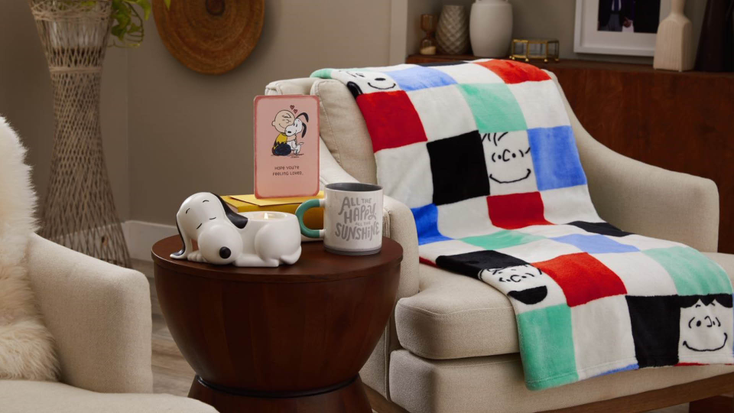 Peanuts Gang Checkered Throw Blanket Peanuts Gang Checkered Throw Blanket