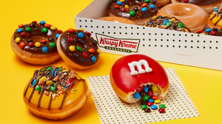Krispy Kreme M&M's doughnut range