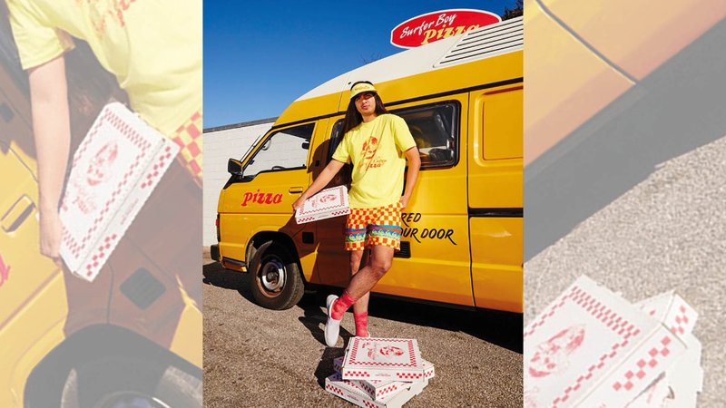 Quiksilver’s Surfer Boy Pizza collection of apparel from “Stranger Things.”