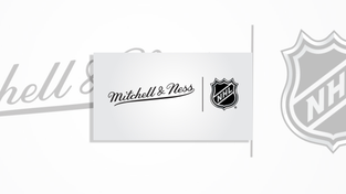 Promotional image for the Mitch & Ness/NHL collaboration.