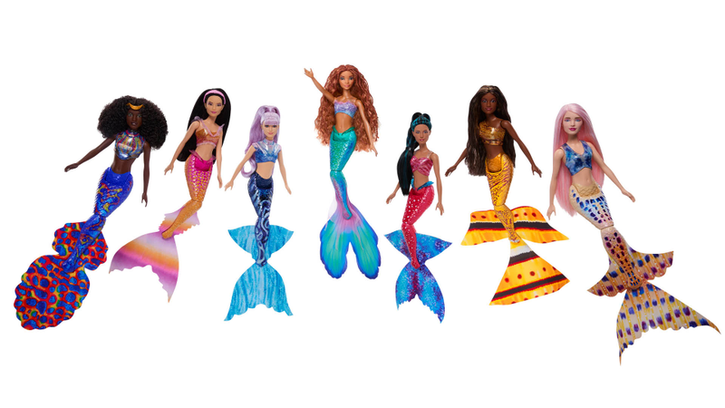 Disney The Little Mermaid Ariel and Sisters Doll Set, Mattel