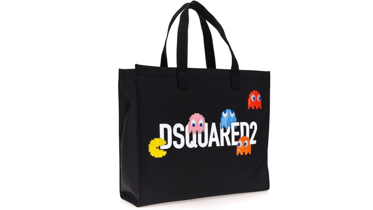 A PAC-MAN tote from the Dsqaured2 collection. 