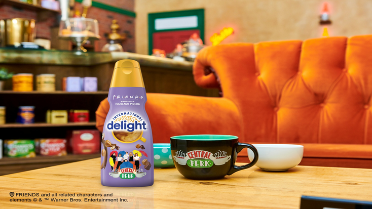 The “Friends” Manhattan Hazelnut Mocha creamer. The “Friends” Manhattan Hazelnut Mocha creamer.