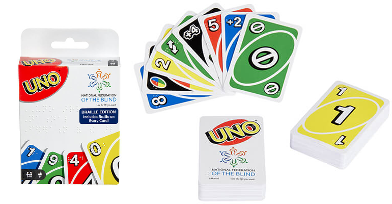UNO Braille Card Game Target EXCLUSIVE Deck of Playing Cards 