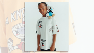 T-shirts and shorts from the Zara Cuphead collection.