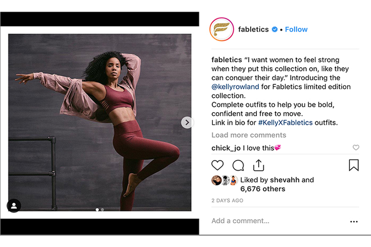 Kelly Rowland Flows into Fabletics