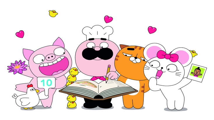 The Chefclub mascots (From L to R: Collette, Elvis, Maurice, Carlton and Lola.) The Chefclub mascots (From L to R: Collette, Elvis, Maurice, Carlton and Lola.)