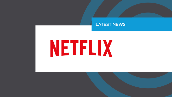 Netflix logo. Netflix logo.