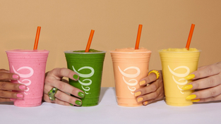 (From L to R): Razzmatazz, The Go Getter, Peach Perfection and Mango-a-Go-Go.