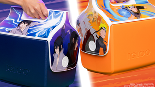 Sasuke Uchiha and Naruto Uzumaki Playmate Coolers. 