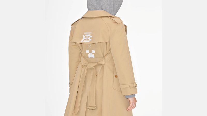 “Minecraft” trench coat from Burberry