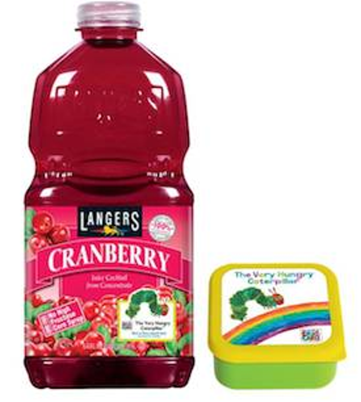 Langers Juice Promotes Hungry Caterpillar License Global