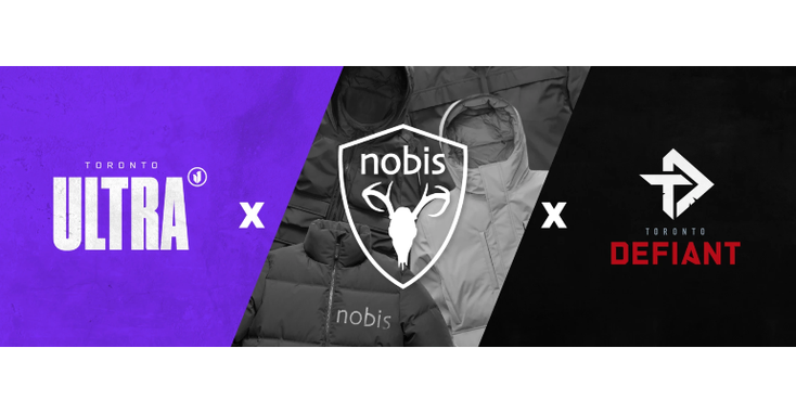 The Nobis logo, OverActive Media logo, and the Toronto Ultra logo The Nobis logo, OverActive Media logo, and the Toronto Ultra logo