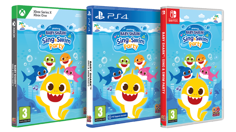 “Baby Shark Sing & Swim” video games for XBox, PlayStation 4 and Nintendo Switch.