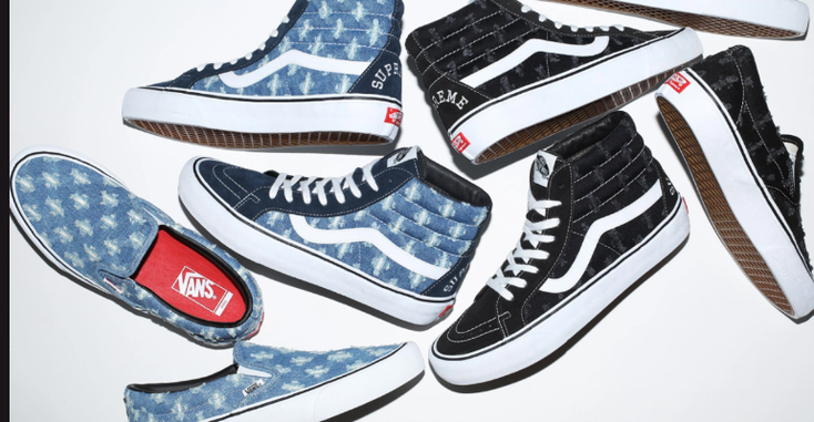 Supreme, Vans Release Denim Hole Punch Collection