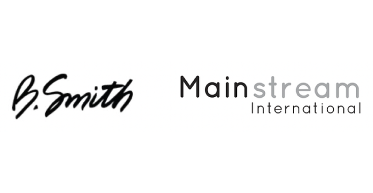 The B. Smith logo alongside the Mainstream Entertainment logo The B. Smith logo alongside the Mainstream Entertainment logo