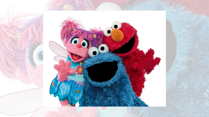 Abby Cadabby, Cookie Monster and Elmo.