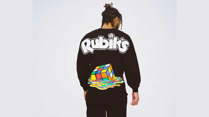 A shirt from the limited-edition collaboration between Spirit Jersey and Rubik’s Cube.