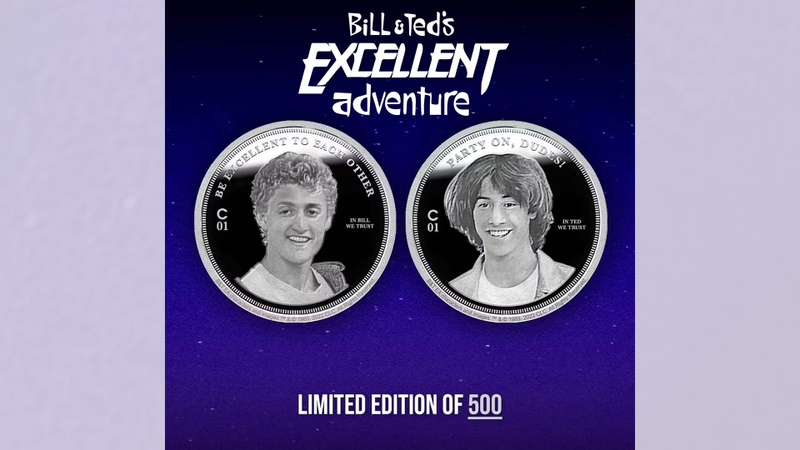 “Bill and Ted’s Excellent Adventure” silver coins, The Chive. “Bill and Ted’s Excellent Adventure” silver coins, The Chive.