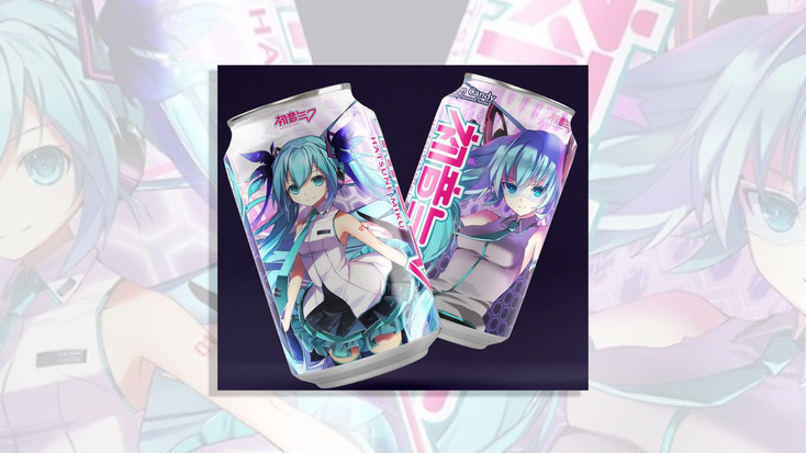 Hatsune Miku Branded Soda Cans Hatsune Miku Branded Soda Cans