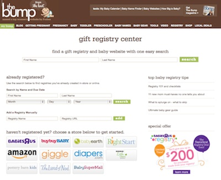 BRU Teams with TheBump.com BRU Teams with TheBump.com