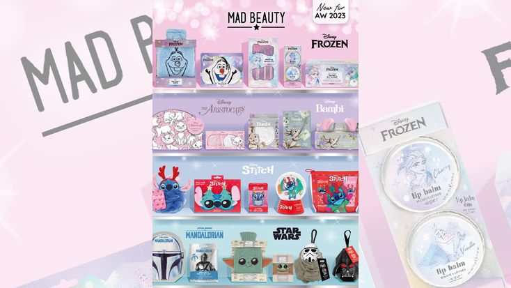 "Frozen," "The Aristocats," "Bambi," Stitch and Star Wars cosmetics. "Frozen," "The Aristocats," "Bambi," Stitch and Star Wars cosmetics.