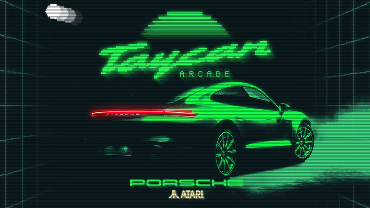 Promotional image for “Taycan Arcade.” Promotional image for “Taycan Arcade.”