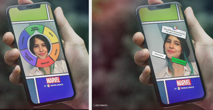 Screengrab from the Marvel Trivia Crack Challenge Screengrab from the Marvel Trivia Crack Challenge