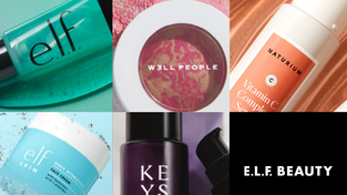(From L to R): All of the e.l.f. Beauty brands; e.l.f., Well People, Naturium, e.l.f. Skin and Keys Soulcare. 