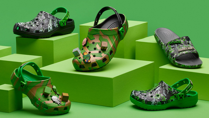 The Minecraft x Crocs collection.