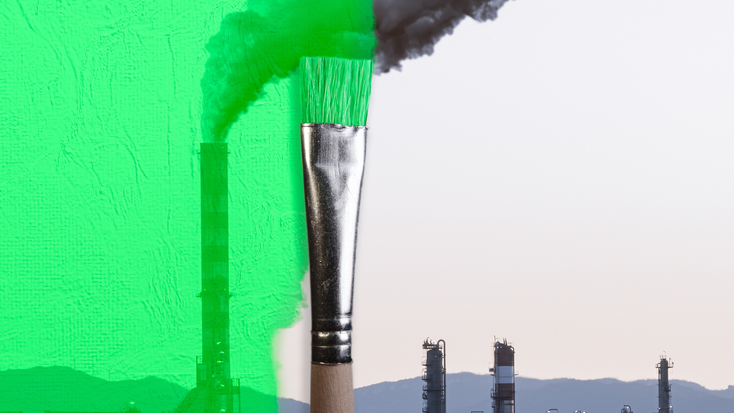 "Greenwashing" image "Greenwashing" image