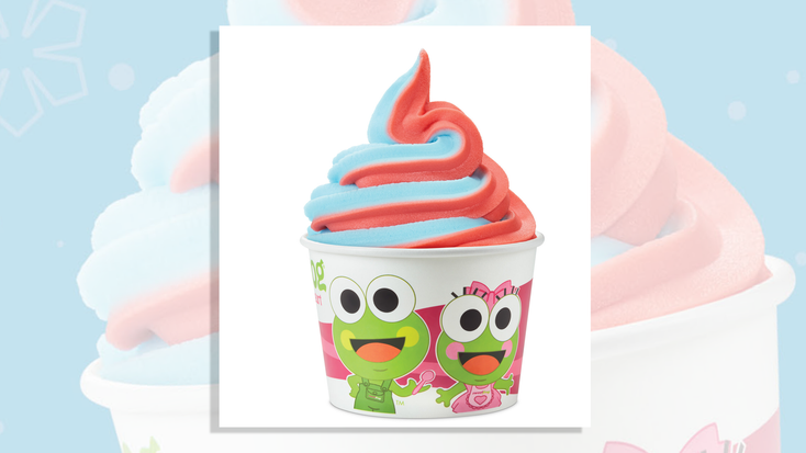 Cherry ICEE Sorbet and Blue Raspberry ICEE Sorbet from sweetFrog. Cherry ICEE Sorbet and Blue Raspberry ICEE Sorbet from sweetFrog.