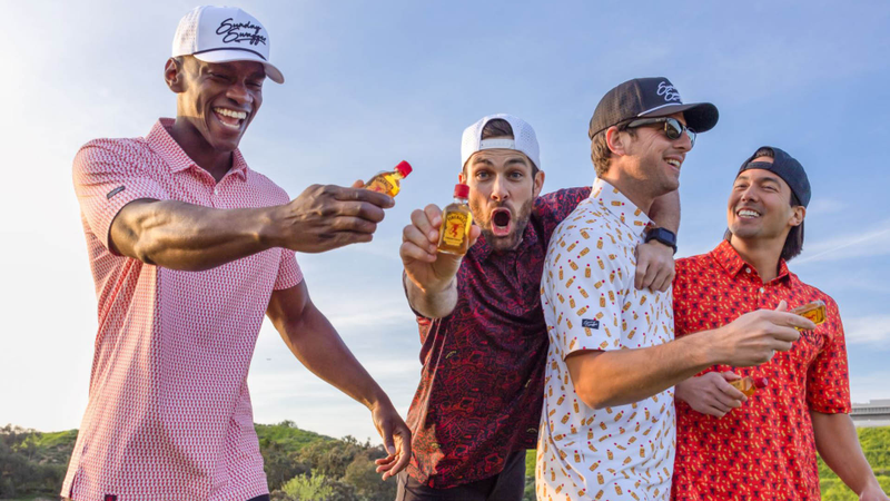 Fireball x Sunday Swagger apparel.