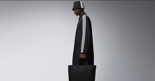 A model wearing the Prada and Adidas collection