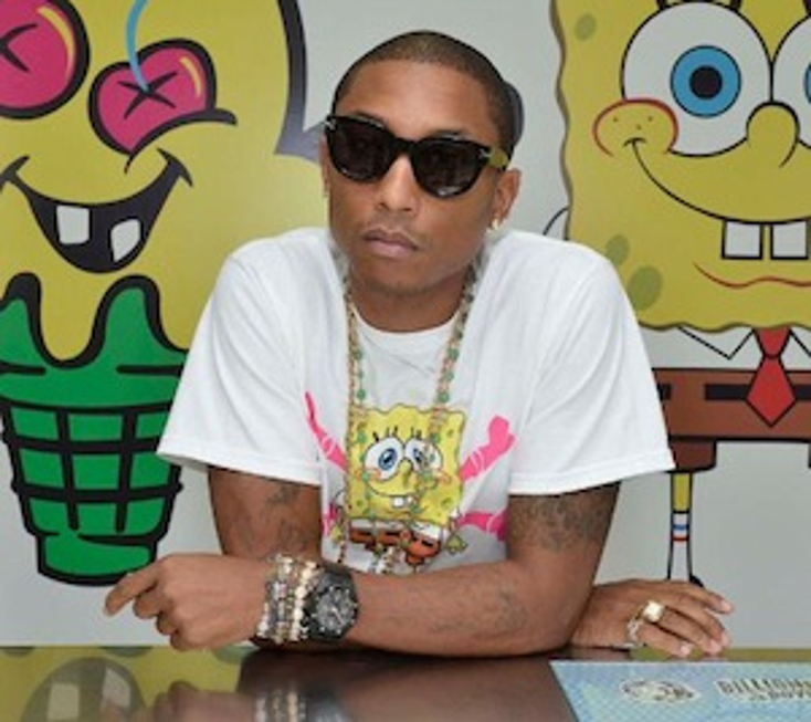 Pharrell Launches SpongeBob Line Pharrell Launches SpongeBob Line