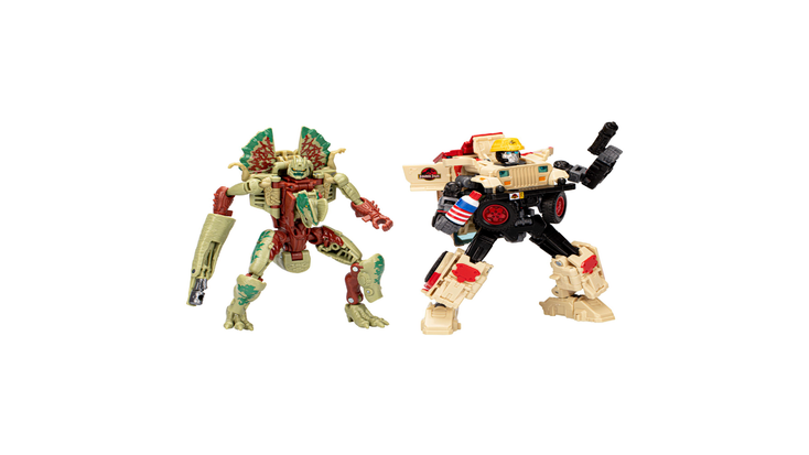 “Jurassic Park” x Transformers Dilophocon and Autobot JP12 collection