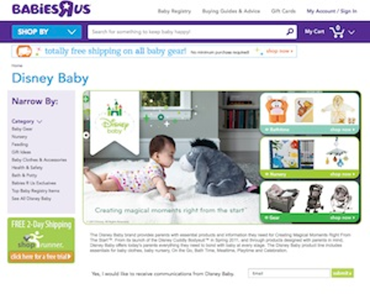 Babies ‘R’ Us, Disney Baby Team