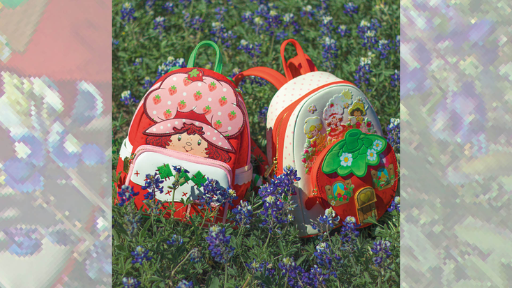 Strawberry Shortcake scented bags and accessories, Loungefly
