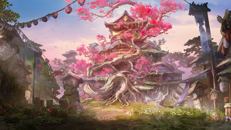 Image of fantasy feudal Japan. Image of fantasy feudal Japan.