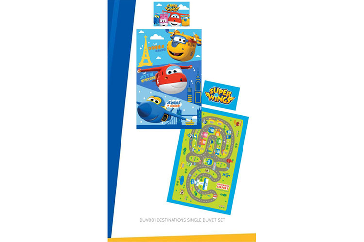 Dreamtex Flies with 'Super Wings' Linens Dreamtex Flies with 'Super Wings' Linens
