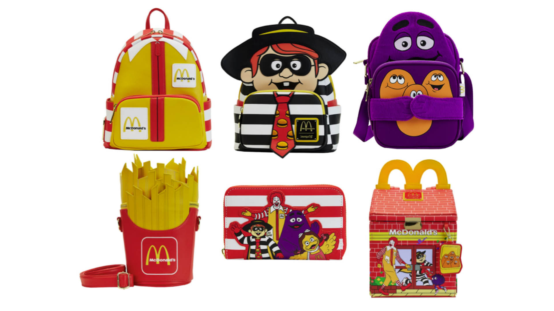 Loungefly McDonald's Ronald McDonald Cosplay Mini Backpack Bag Purse -  www.